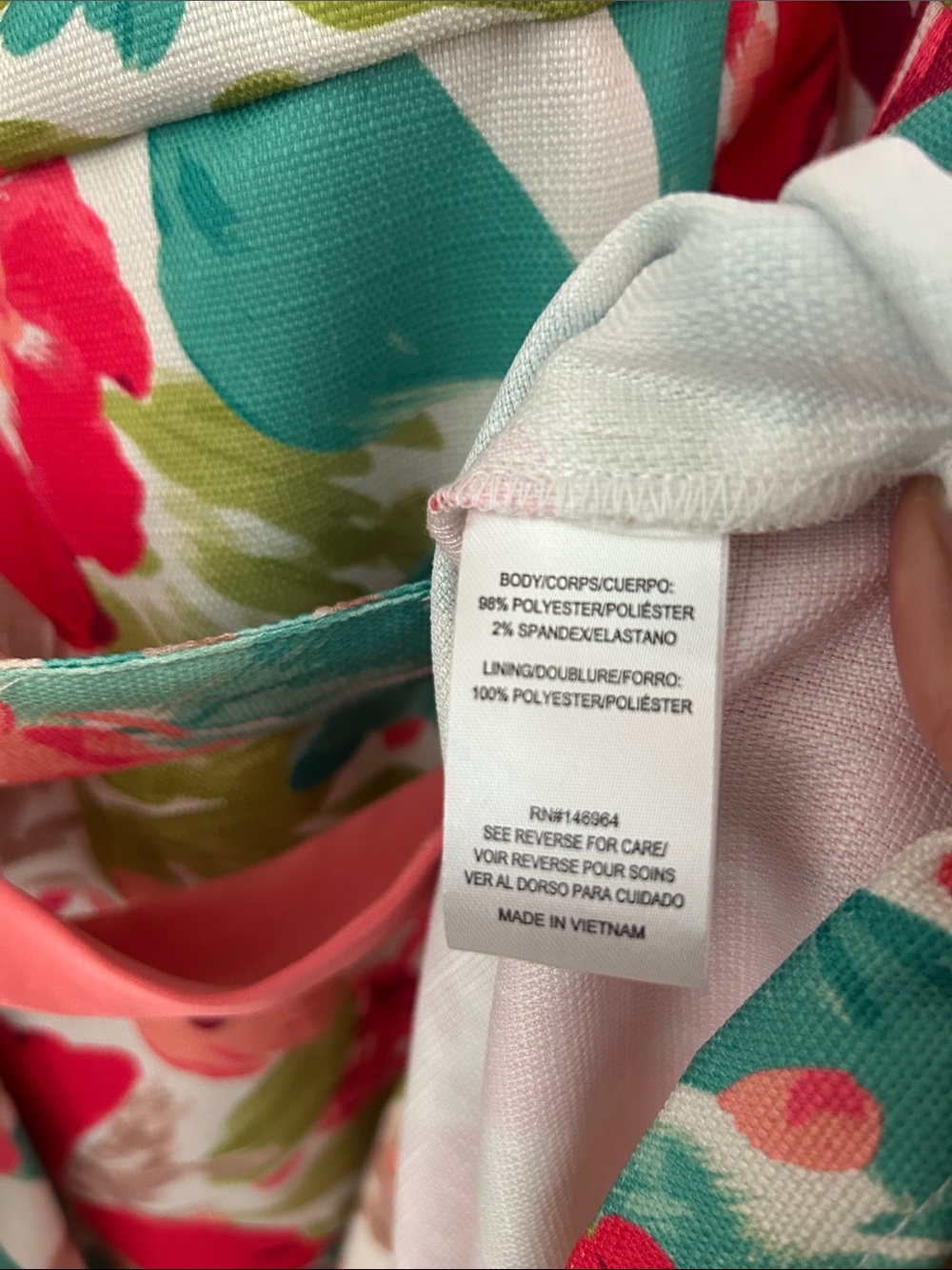 julia jordan Coral & Teal Floral Midi Sundress - Picture 6 of 7